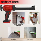 10oz/300ml Electric Caulking Gun for Milwaukee 18V Battery 4 Speeds Silicone Caulking Tools Dripless Caulk Adhesive Gun