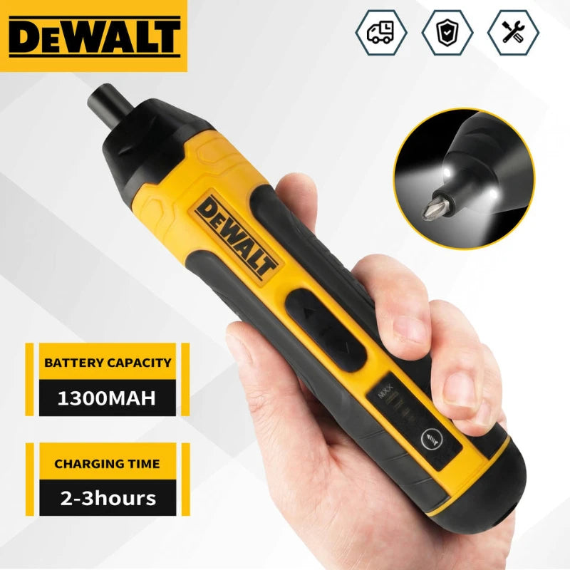 DEWALT Cordless Electric Screwdriver HT422 3.6V 5N.m Torque 1/4" Hex Chuck 1300mAh Li-ion Battery Rechargeable For HomeDIYRepair