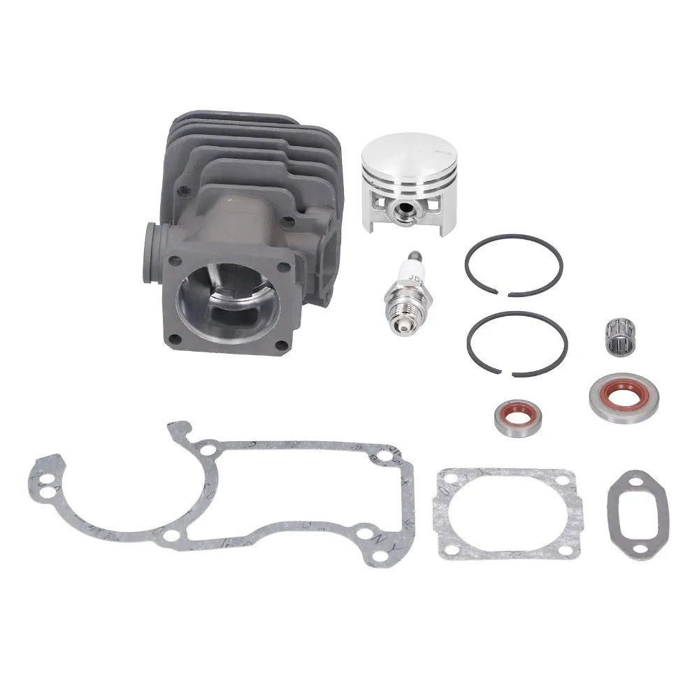 Grey Cylinder Piston Kit Metal Compact Top End Rebuild Kit Easy to Install Large Bore Gasket Set for Stihl ms240 024 024av