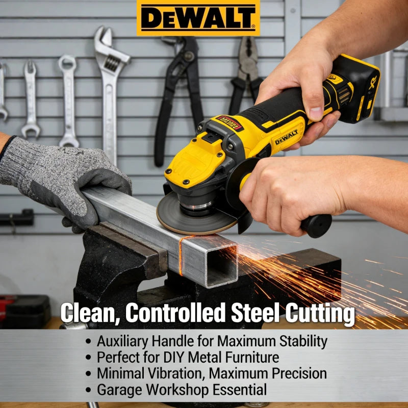DEWALT DCG409 20V Cordless Angle Grinder, Brushless Motor 9000RPM 125mm Portable Cutting & Polishing Power Tool