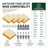 5PCS Air Filter Tune Up Kit For Stihl FS89,FS89R,FC91,FC96,FC111,HT102,HT103,HT133,KM91R,KM131R 4180 141 0300 0000 350 3521