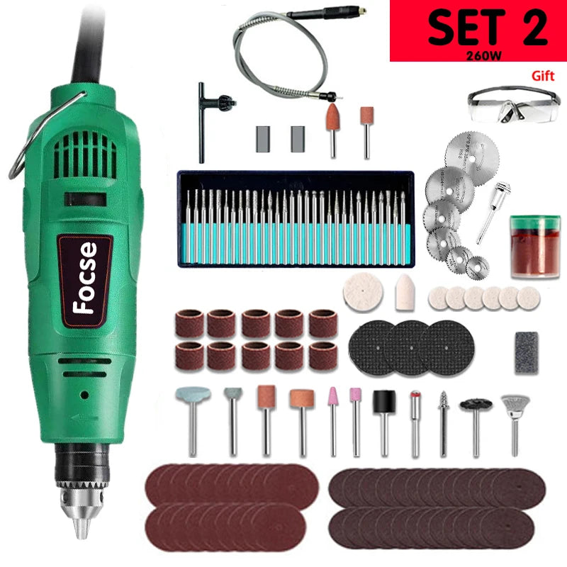 Dremel 260W/480W High-Power Engraver Electric Drill Engraving Rotary Tool Flexible Shaft 6-Position Variable Speed Polishing