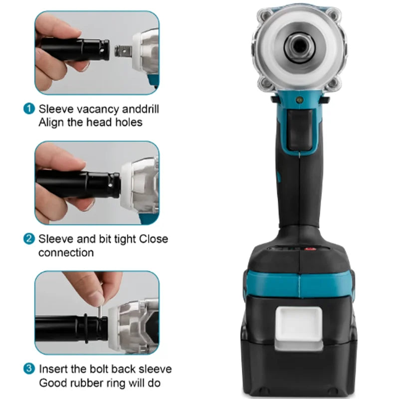 Makita DTW600 Screwdriver Machine Brushless Electric Screwdriver Rechargable Drill Driver Compatible with Makita 18V Battery