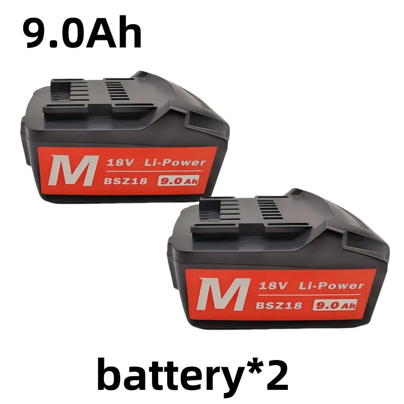 Brand New 18V 9000mAh Li-ion Rechargeable Battery lpega For Replacing Batteries Of Cordless Electric Tools BSZ18,with Charger
