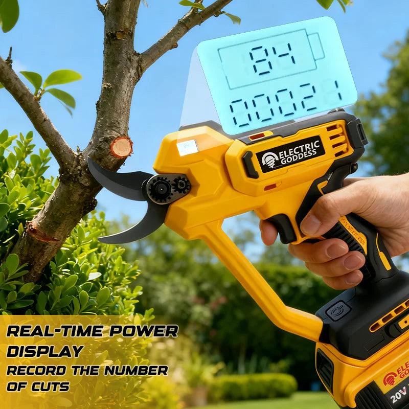 Electric Goddess Brushless 50mm Electric Scissors Cordless Fruit Tree Garden Electric Pruning Shear For Dewalt 20V Battery Pin ﻿