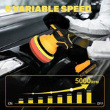 Digital Display 8 Gears Cordless Electric Car Polisher Auto Waxing Polishing Machine Tool for DEWALT Battery