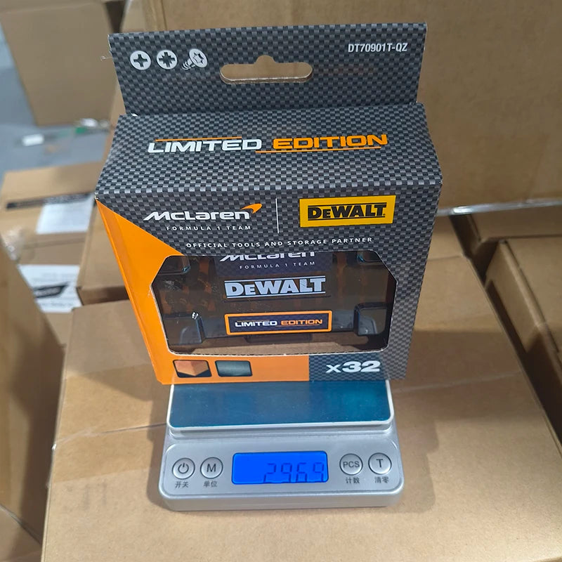 DEWALT DT70901T-QZ McLaren F1 Special Edition 32-Piece FLEXTORQ Screwdriving Set, Impact Ready Bits with Magnetic Bit Holder