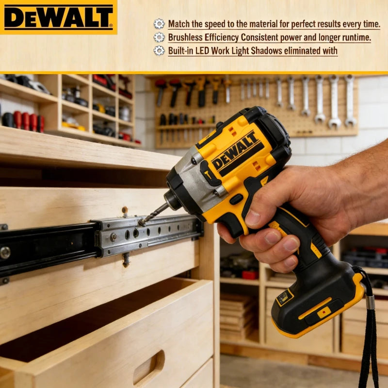 DEWALT DCF860 Premium Brushless Impact Driver, 20V Cordless Power Tool with 282NM Max Torque, Bare Unit