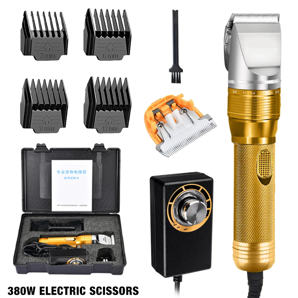 380W Electric Scissors 110V-220V Cordless Home Pet Hair Trimmer (Cat, Dog, Rabbit, Sheep) Carpet Tufting Scissors, Cutting Tools