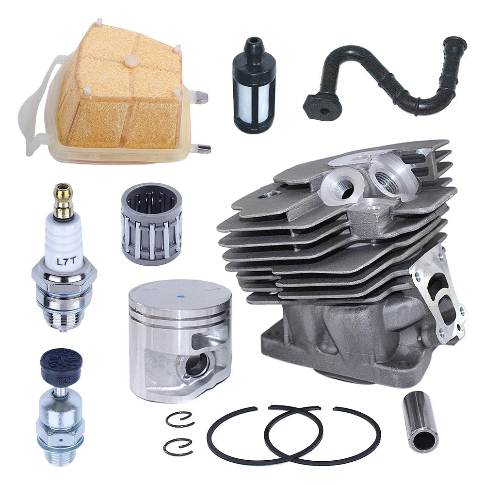 47mm Chainsaw Cylinder For Stihl MS362 MS362C Piston Ring Pin Circlip Kit Garden Part 1140 020 1200