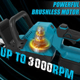Brushless Electric Hedge Trimmer 3000RPM Cordless Portable Bush Trimmer Lawn Mower Garden Yard Tools For Makita 18V Battery Pin
