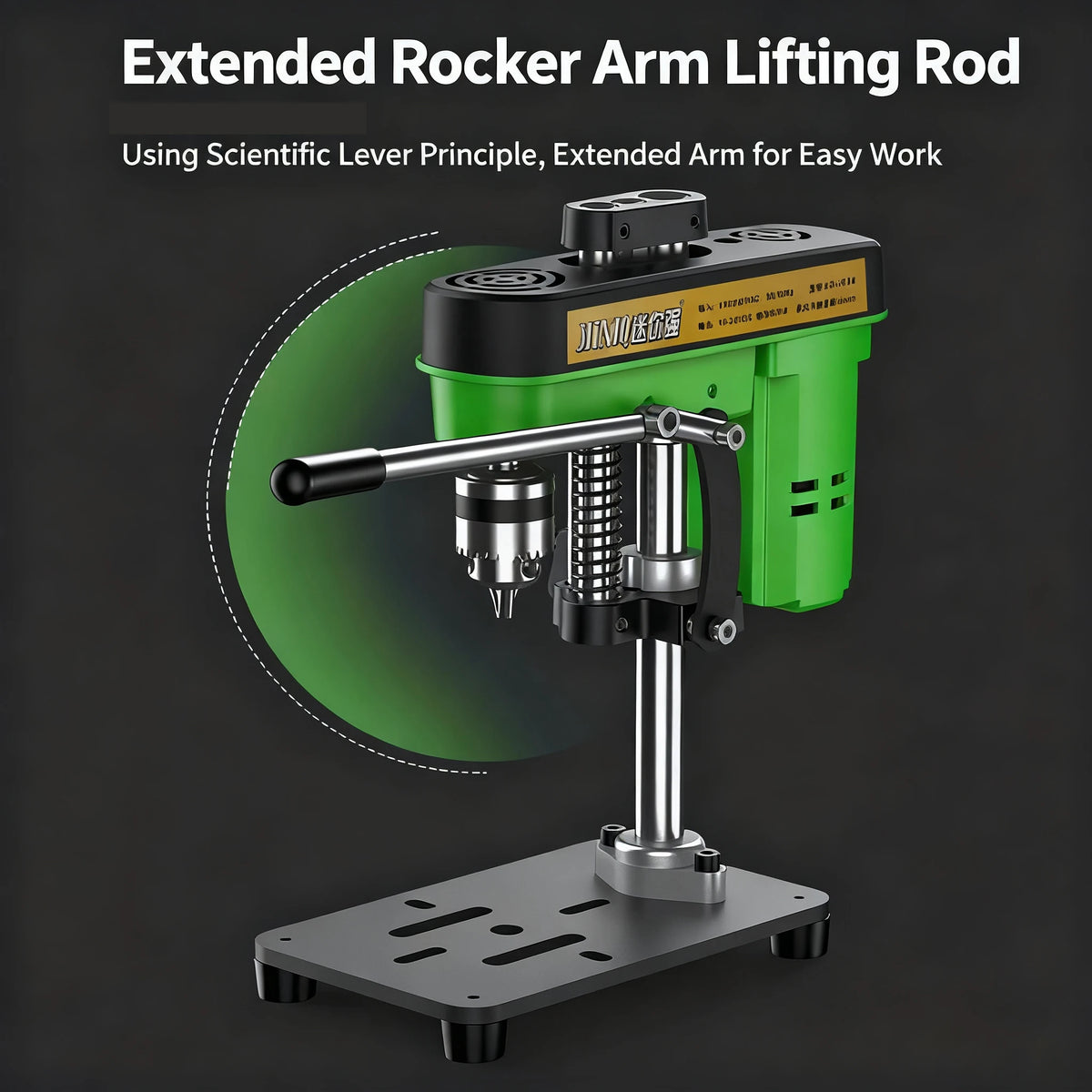 Mini Bench Drill Press - Industrial Precision, 100W AC/DC Power, 7-Speed Adjustable, Max 6mm Chuck