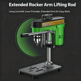 Mini Bench Drill Press - Industrial Precision, 100W AC/DC Power, 7-Speed Adjustable, Max 6mm Chuck