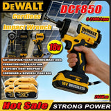 2026 DEWALT DCF850 205N.m Brushless Impact Driver Cordless Screwdriver 18V Rechargeable Electric Impact Drill Power Tools