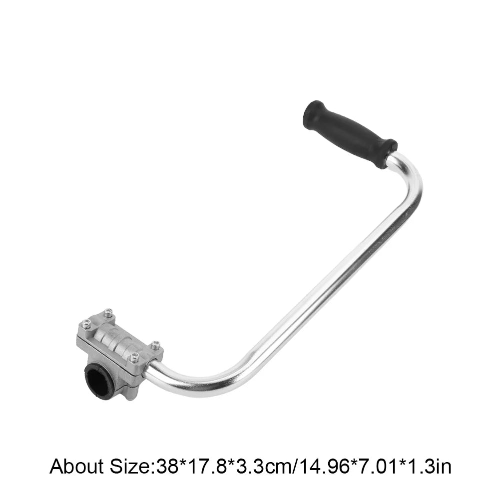 Trimmer Handlebar Handle Ergonomic Non-slip Lawn Mower Auxiliary Handle Stainless Steel for Lawn Care Landscaping Yard Trimming