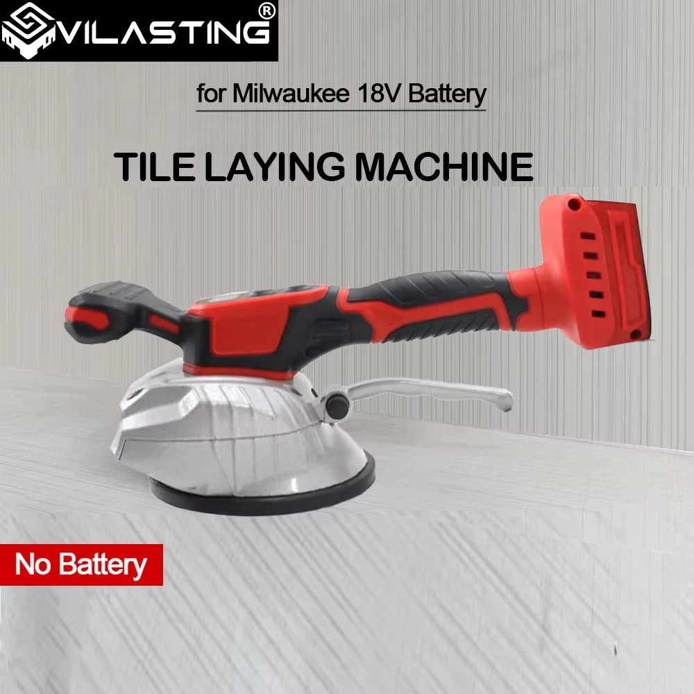 VILASTING Tile Tiling Machine High Loading Capacity Wall Floor Tile Laying Vibrating Tool 8 Gears Fit Milwaukee 18V Battery Pin
