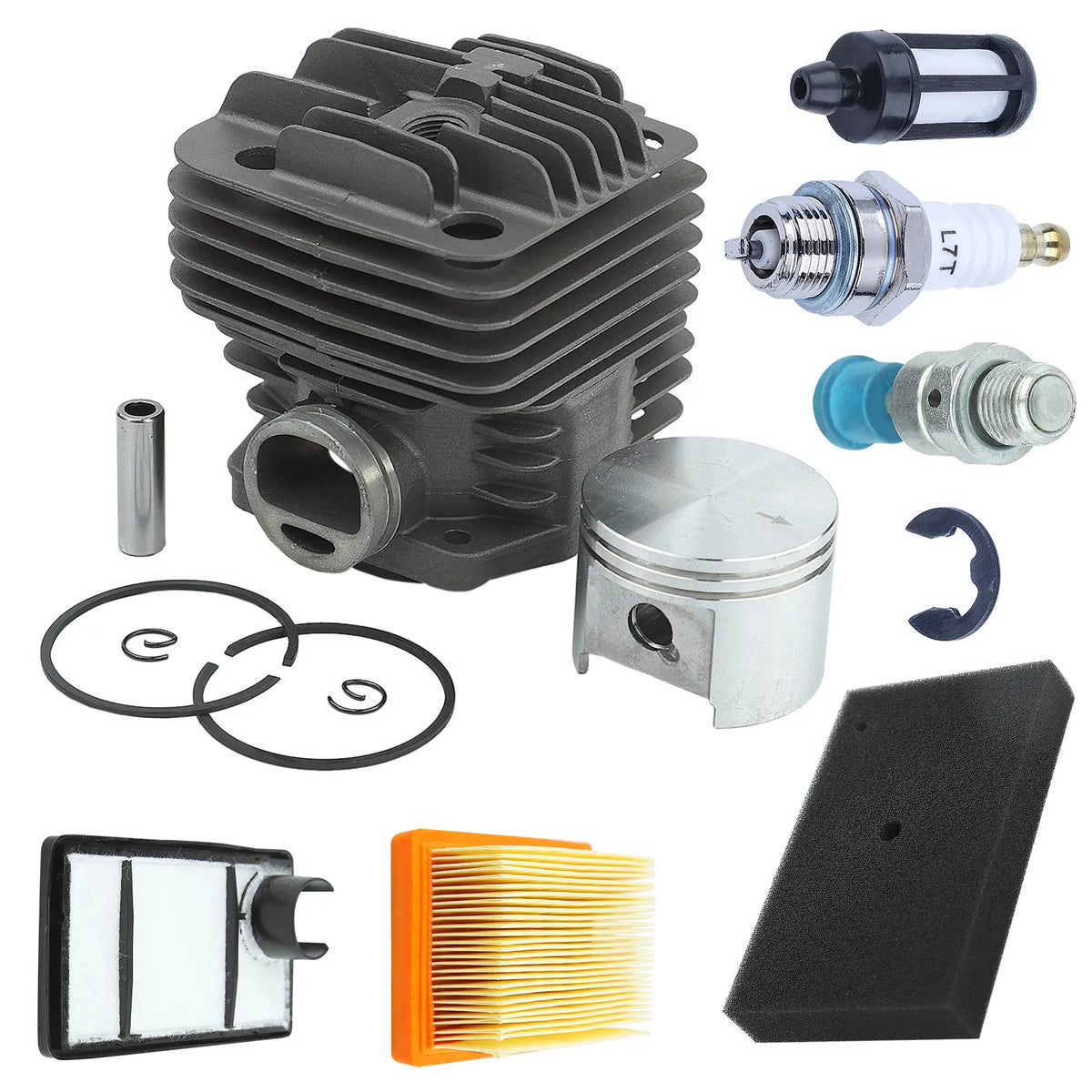 49mm Cylinder Air Fuel Filter Kit For Stihl TS400 Concrete Cut-Off Saw Parts Replace 4223 020 1200
