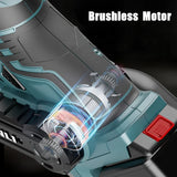 13000RPM Brushless Mini Electric Planer Cordless Handheld Planer Wood Cutting Milling EngravingTool For Makita 18V Battery Pin