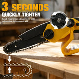 Electric Goddess 6 Inch Electric Saw Brushless Cordless Chainsaw Handheld Woodworking Garden Tools For Dewalt 20V Battery Pin