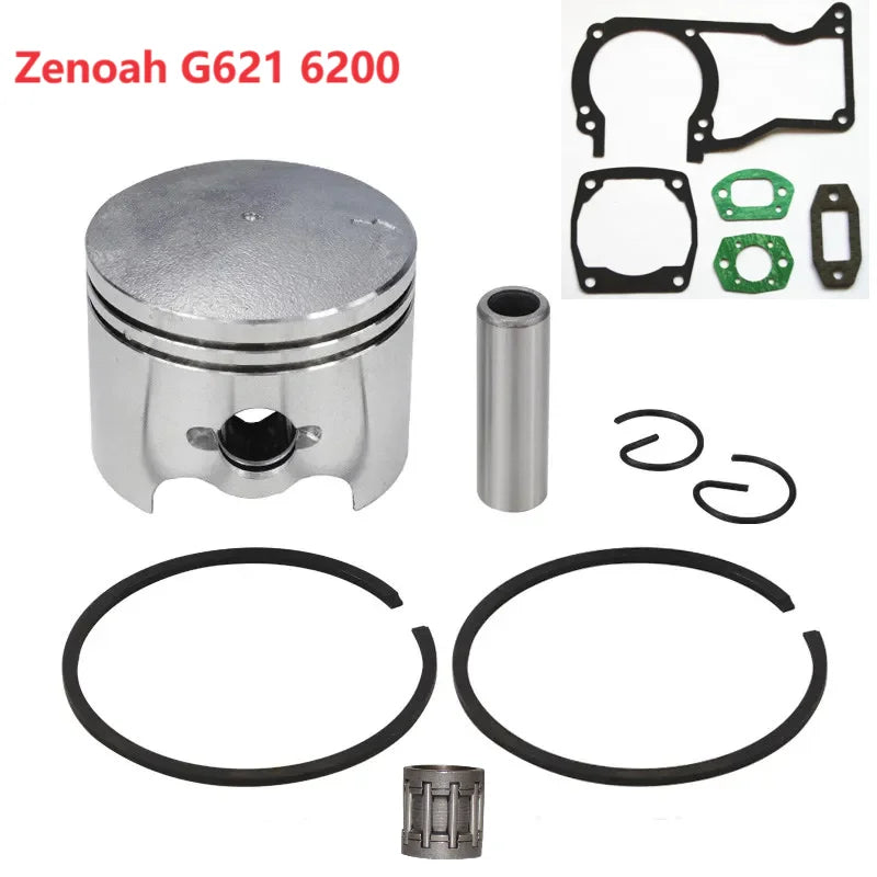 47.5mm G621 Cylinder Piston Bearing Gasket Seal Kit Universal Fit Zenoah G621AVS G620 G620PU 6200 62CC Chinese Topsun Chainsaw