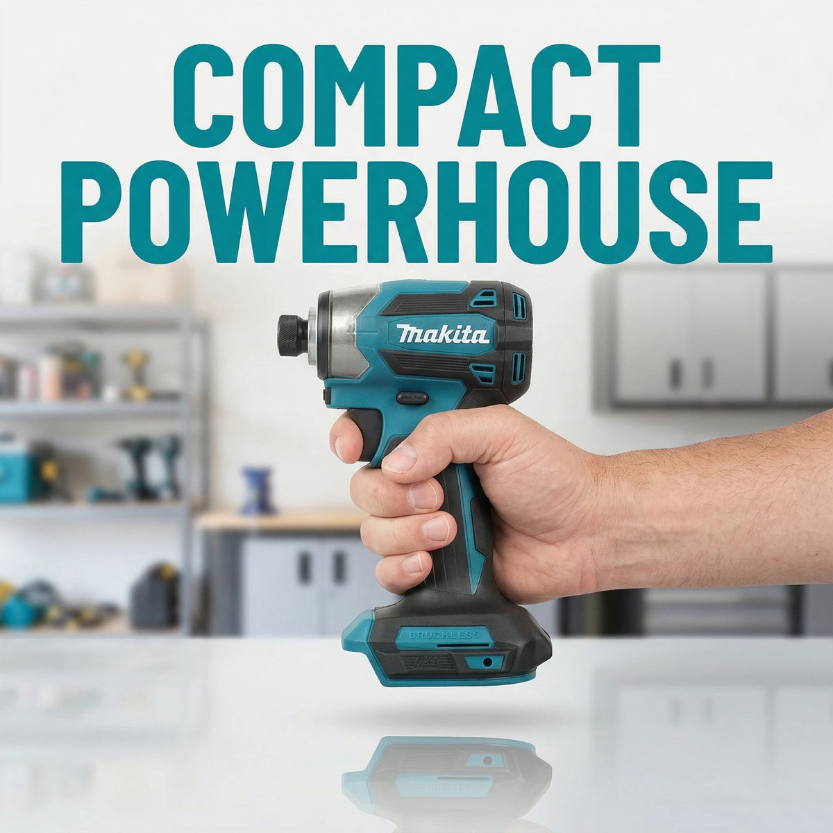 Makita Blue DTD173 18V Lithium Brushless Cordless Bare Tool Household Impact Driver For Wood DIY Furniture Fastening Jobs