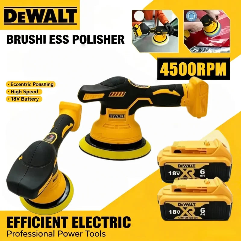 Dewalt 8 Gears Adjustable Digital Display Cordless Polisher, Auto Car Waxing & Polishing Tool Fit 18V 20V Battery