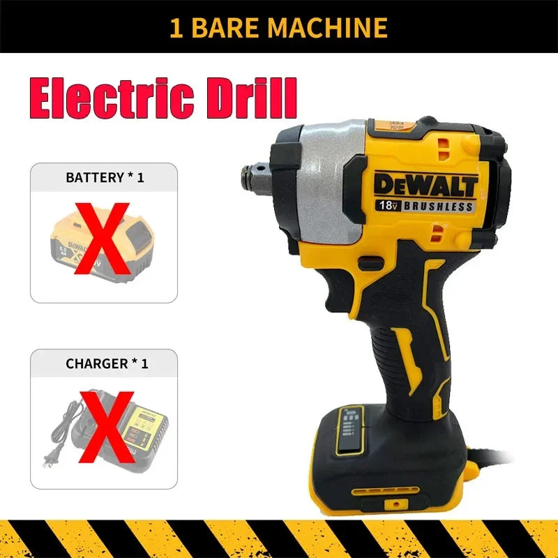 DEWALT DCF922 20V Compact Impact Wrench Brushless Motor Variable Speed Electric Wrench Professional Tool For Truck Repair