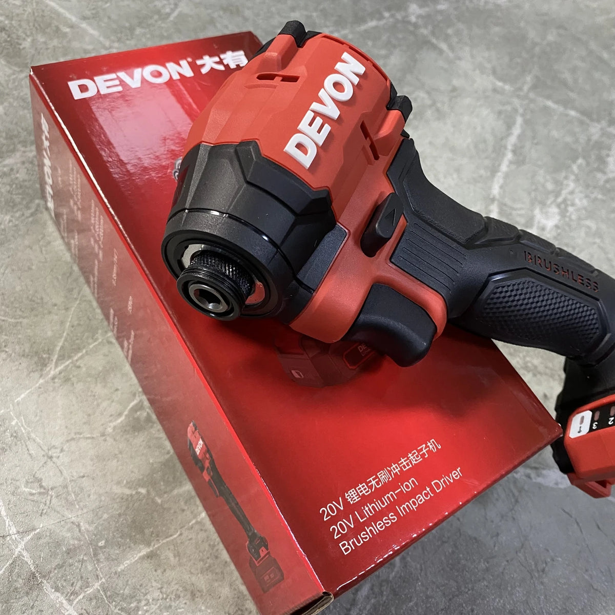 DEVON 20V lithium electric impact screwdriver 5768-Li-20 ultra short charging hand drill impact screwdriver screwdriver