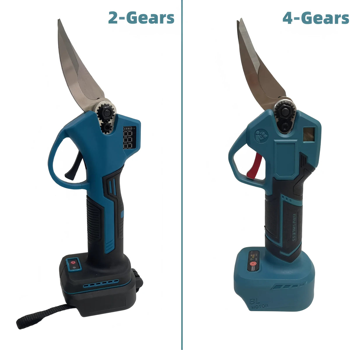 55MM Brushless Electric Scissors Cordless Pruning Shears Electric Branches Cutter Digital Display Tools For Makita 18V Battery