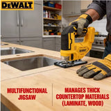 Dewalt 2700RPM Brushless Curve Saw, 20V Cordless Electric Jig Saw, Portable Multifunction Adjustable Woodworking Power Tool