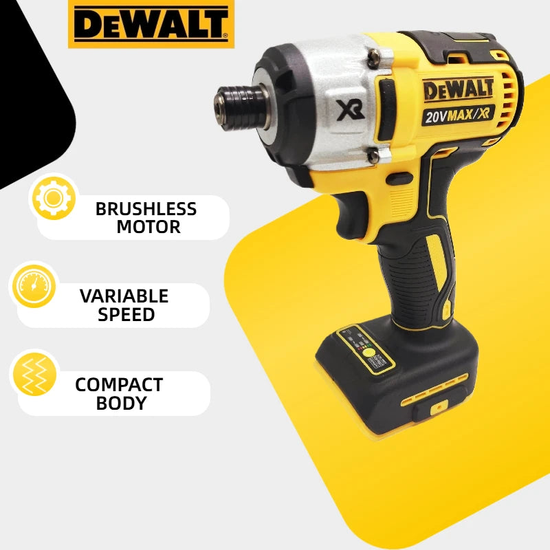 Dewalt DCF887 Brushless Electric Impact Driver, Cordless Screwdriver Impact Drill for Dewalt 20V Battery, Bare Machine