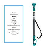Kamolee length 2.5m telescopic pole is suitable for aerial trimming, electric scissors 6 inch 8 inch chainsaw, adjustable length