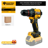 Brushless Compact Electric Screwdriver Lithium-ion Hand Drill Impact Drill Power Tool for Dewalt 20v Battery Pin