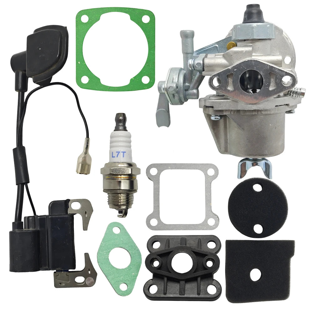 Carburetor Ignition Coil For Robin NB411 BG411 CG411 Air Filter Element Intake Manifold Gasket Set Trimmer