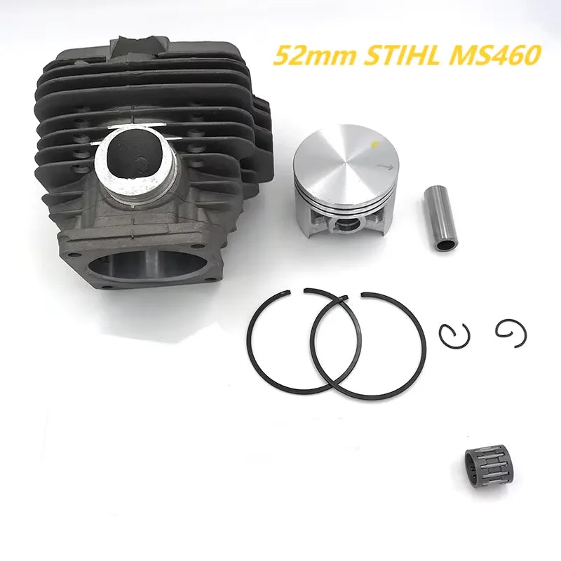 Quality MS460 52mm Cylinder Piston Ring Pin Bearing Kit Fit For STIHL MS 046 Chainsaw Replace 1128 020 1221 Garden Spare Parts