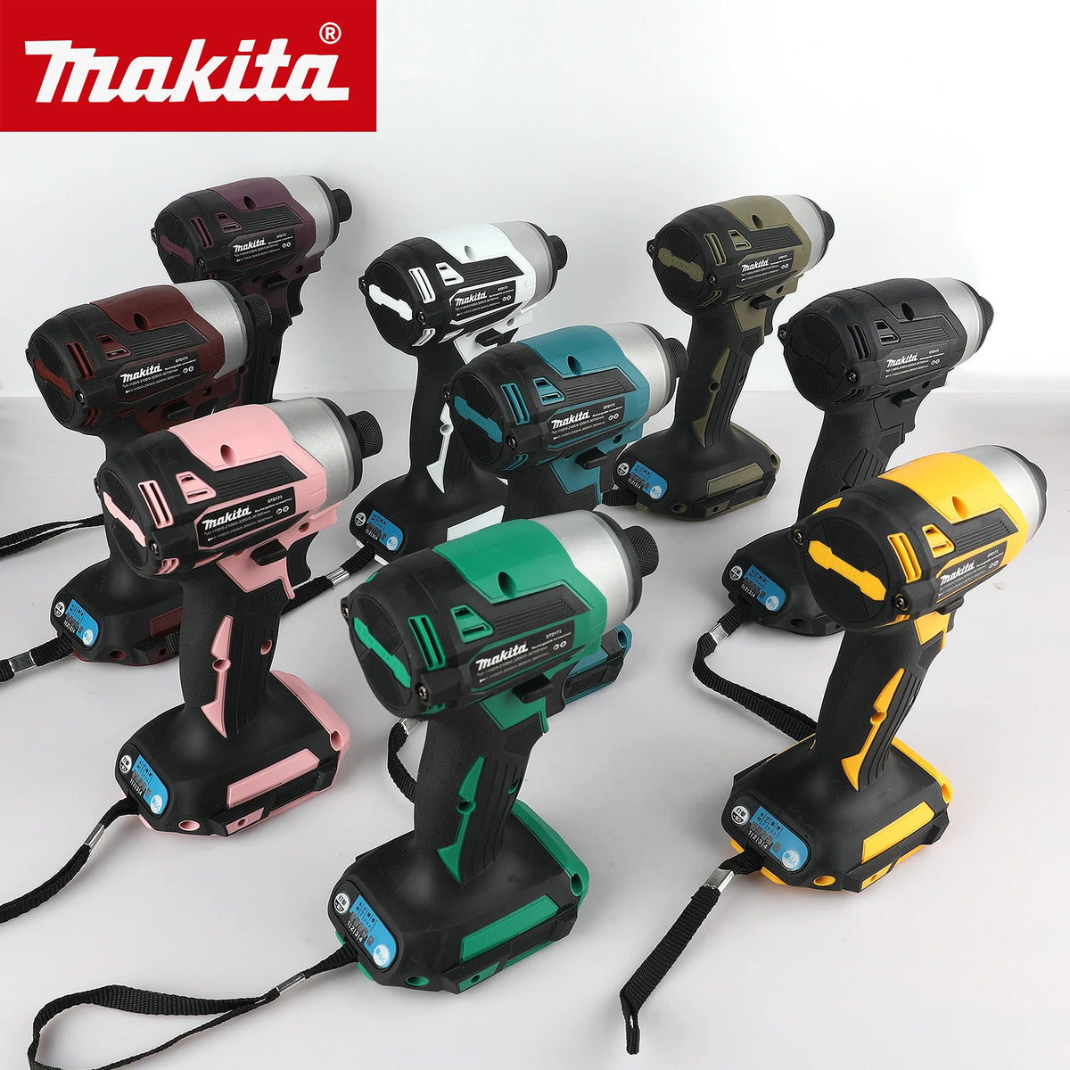 Makita 18V DTD173 Cordless Impact Driver LXT BL Brushless Motor Electric Drill Wood/Bolt/T-Mode 180 N·M Rechargeable Power Tools