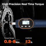 Digital Torque Screwdriver 7.08–70.8 In-lb / 0.8–8 Nm, 1/4' Adjustable Torque Screwdriver Set for Electronics, and Mounting
