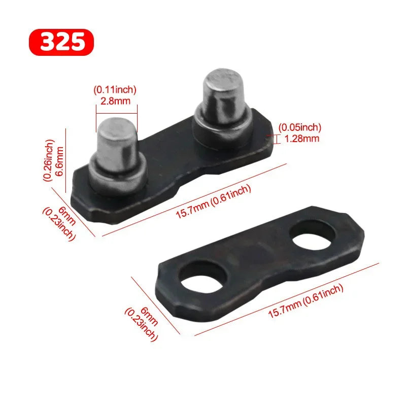 100pcs Stihl OREGON 0.404" 0.325" 3/8" 3/8"LP Pitch Chain Lock Connector Joining Links Tools Repair Kit For Electric Chainsaw