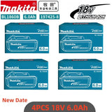 Genuine 6AH Makita BL1860 6ah Battery Power Tools Li-ion Replacement LXT BL1850 BL1840 for 18V Screwdriver with BMS 18v Battery