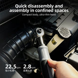 380RPM Electric Ratchet Wrench 1/4" 3/8" Bidirectional Ratchet Forward Reverse 60 N·m Manual 1.5 N·m Auto for Home DIY Repair