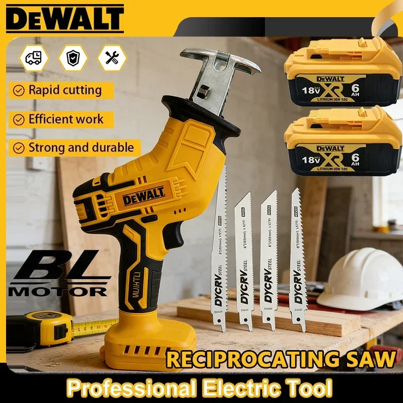 Dewalt Cordless Reciprocating Saw Brushless Electric Saw Multifunctional Metal Wood Pipe Cutting Saw Power Tool