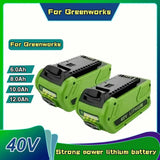 Replacement 40V 18000mAh 6000mAh Lithium-Ion Battery 29472 for GreenWorks 40Volt G-MAX 29252 20202 22262 27062 21242 Power Tools
