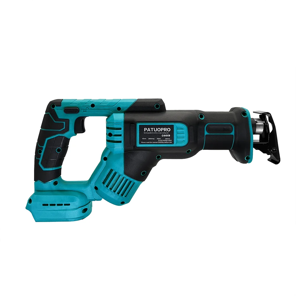 Cordless Reciprocating Saw Power Saw for Wood / Metal Cutting with 4pcs Blades Fit Makita 18v Battery(No Battery)