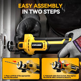 For Dewalt 20V Battery (No Battery) Cordless Brushless Rotary Saw 3 Speed Adjustable 30000RPM Drywall Cut-Out Tool