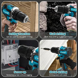 Makita 100%Original DDF487 Cordless Driver Drill 18V Brushless Electric Impact Screwdriver Rechargeable Power Tool