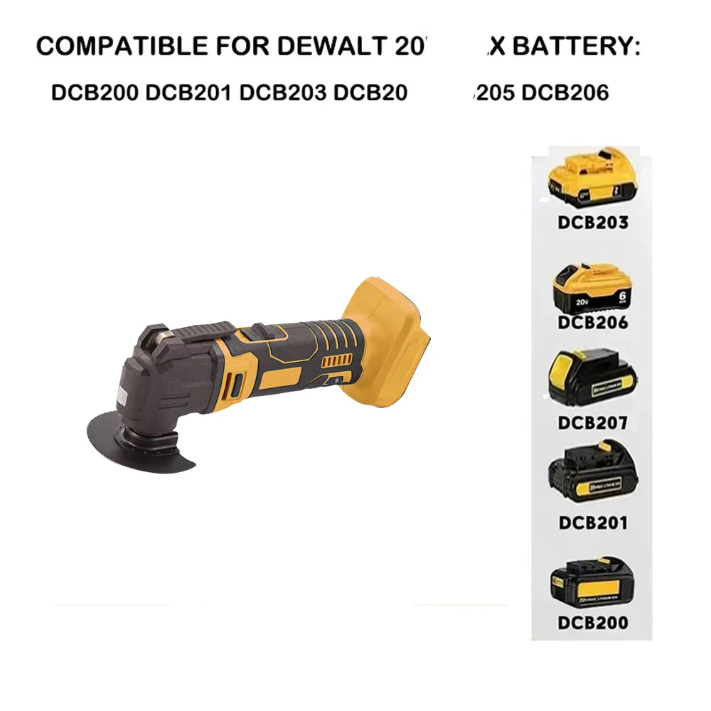 Oscillating Multi Function Tool Electric Saw With Trimmer /Shovel/Cutting Woodworking Speed Tool Fit Makita/Dewalt 18V Battery
