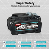 21700 Cell Genuine Makita 40V MAX XGT Battery BL4050 5000mAh LED Power Indicator Rechargeable Spare Cordless Power Tools Battery