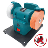 Dual-Wheel Mini Grinder Handheld PolisherCordless Electric Bench Grinder 100/120 Mesh Wheels For Makita 18V Battery(No Battery)