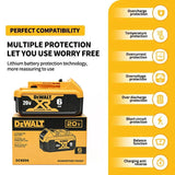 100% Genuine Dewalt XR Battery 20V 6.0AH 6000mAh DCB206 Rechargeable Power Tool Battery DCB1104 Charger Battery Combo Available
