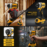 Dewalt DCF860 Wireless Brushless Screwdriver 20V Lightweight Impact Electric Tool Portable Power Drill for Home Improvement